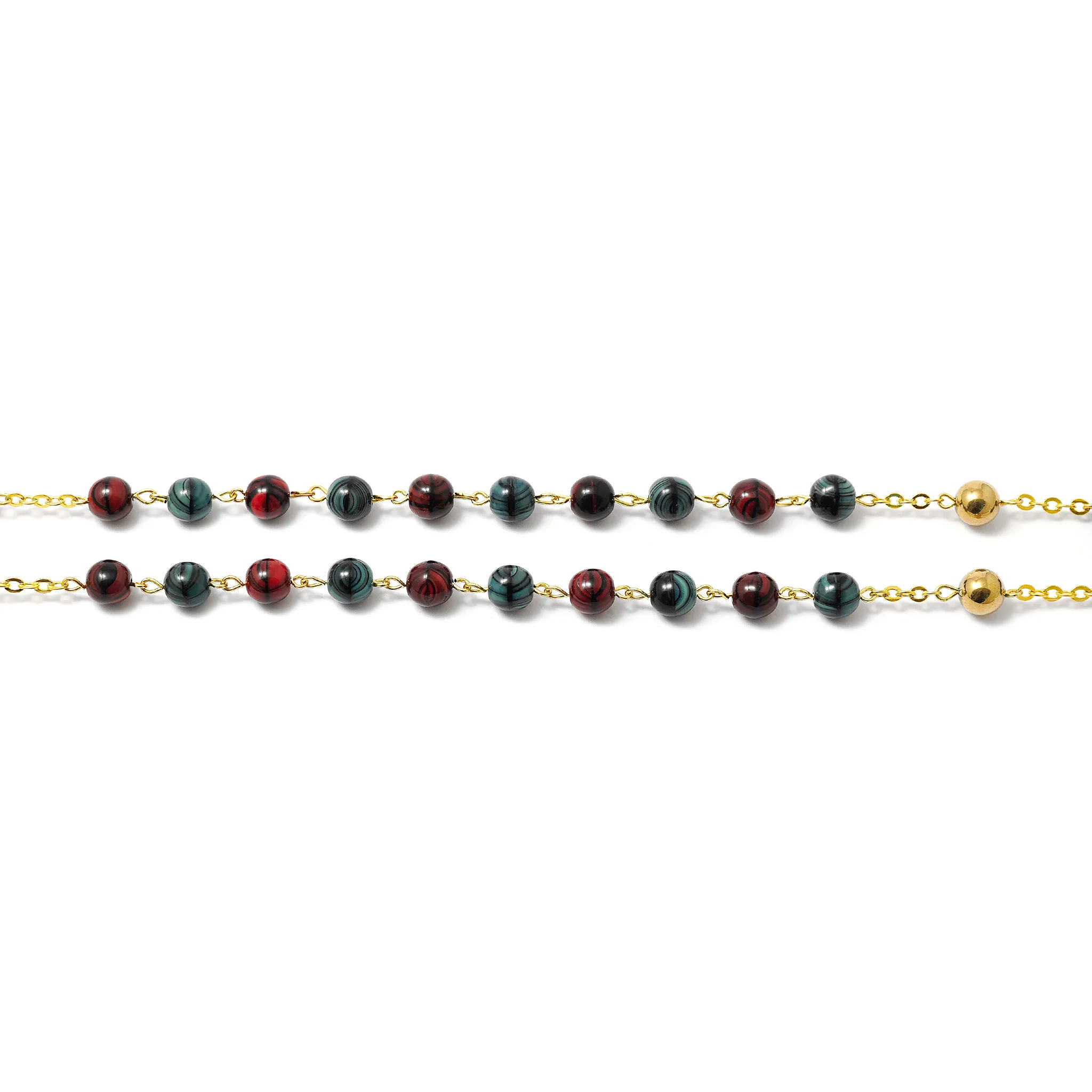 Holy Christmas Nativity Star Gold Rosary - Image 7