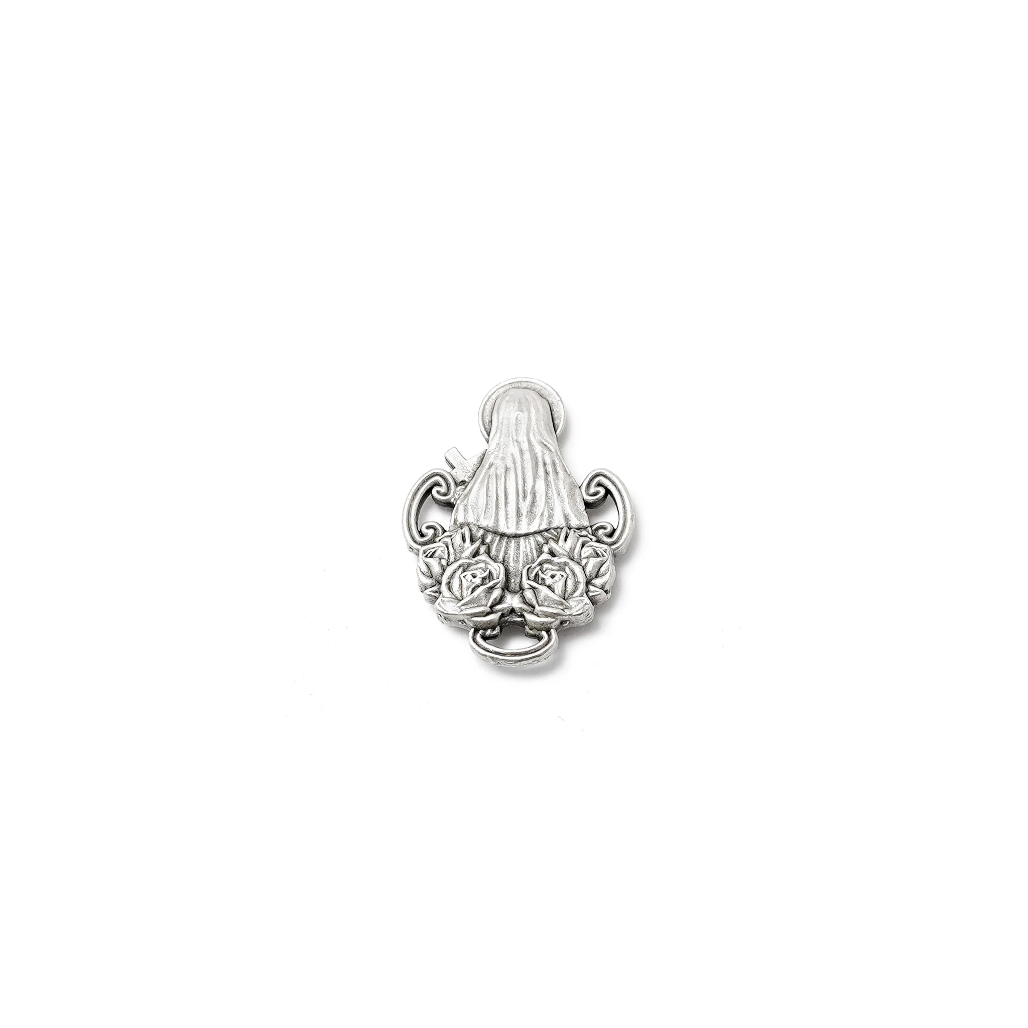 Saint Therese of Lisieux Rosary in Antique Silver - Image 5